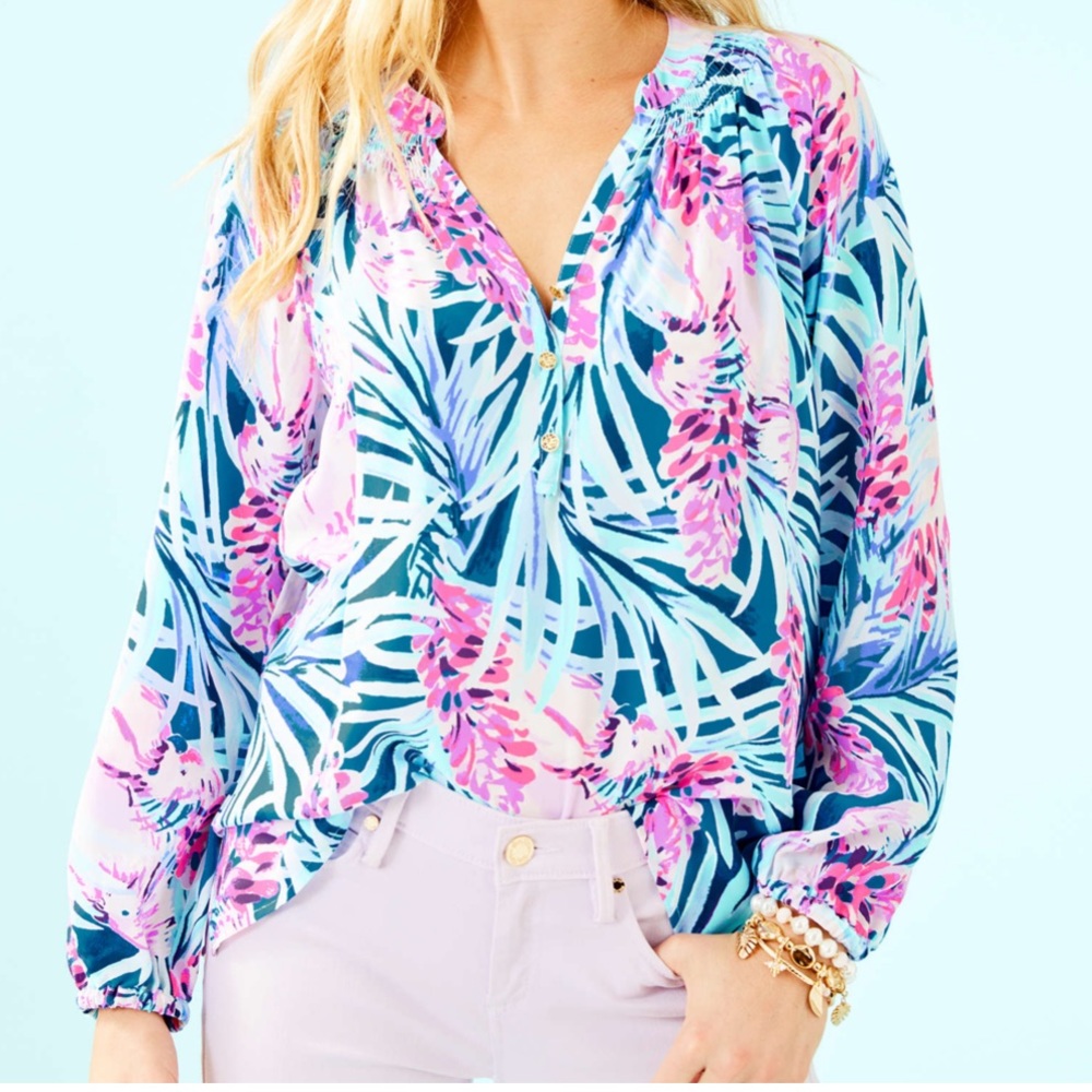 Lilly Pulitzer Elsa Silk Top